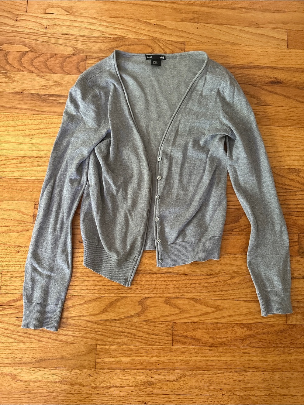 H&M Basic Grey Cardigan XS